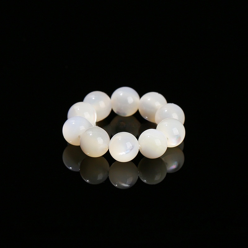 Natural white pearl oyster Beads 4mm, inner diamet