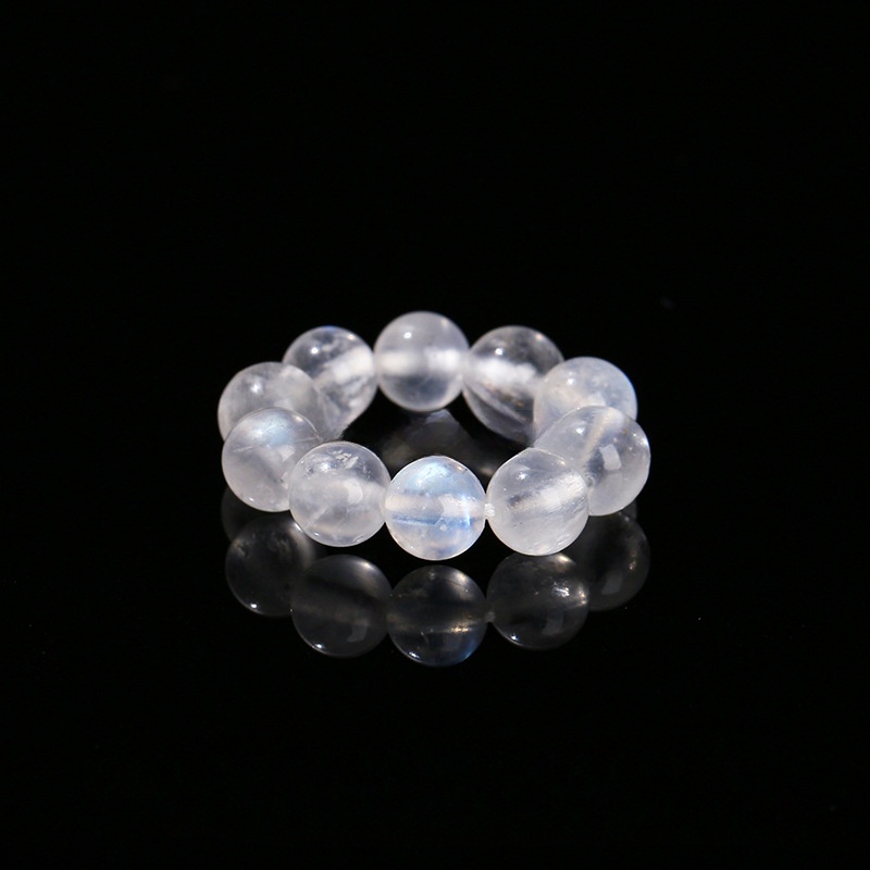 5a natural blue moonstone Beads 4mm, inner diamete