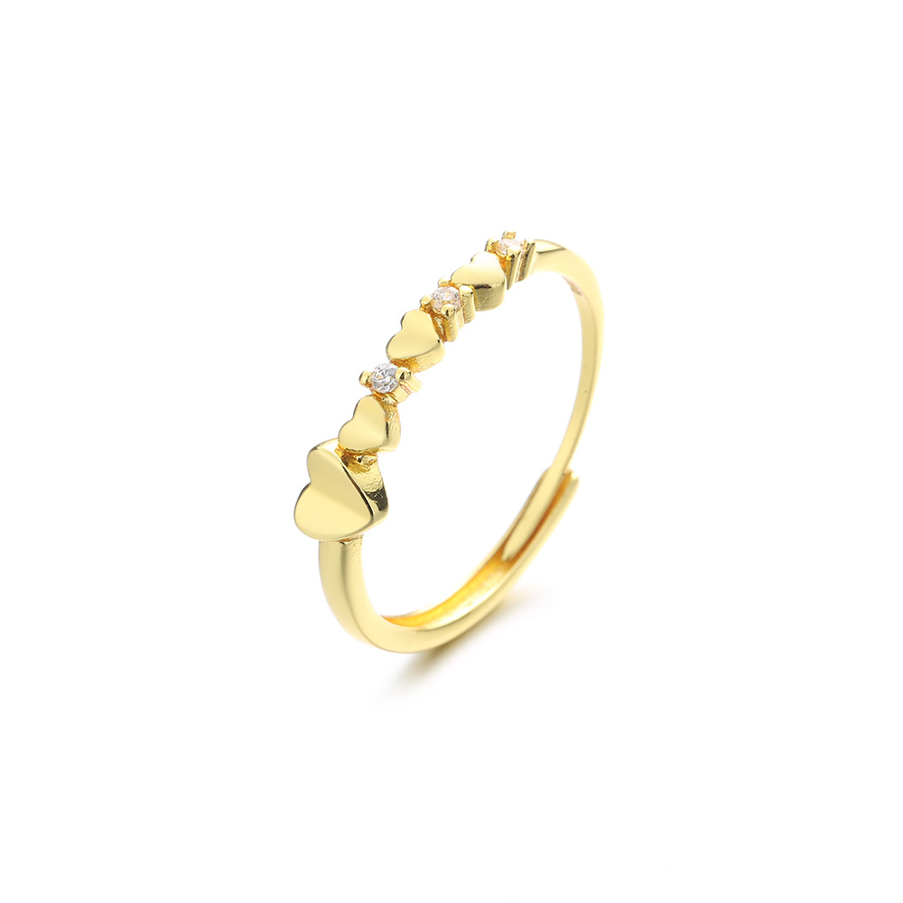 2:Heart diamond ring (yellow gold)