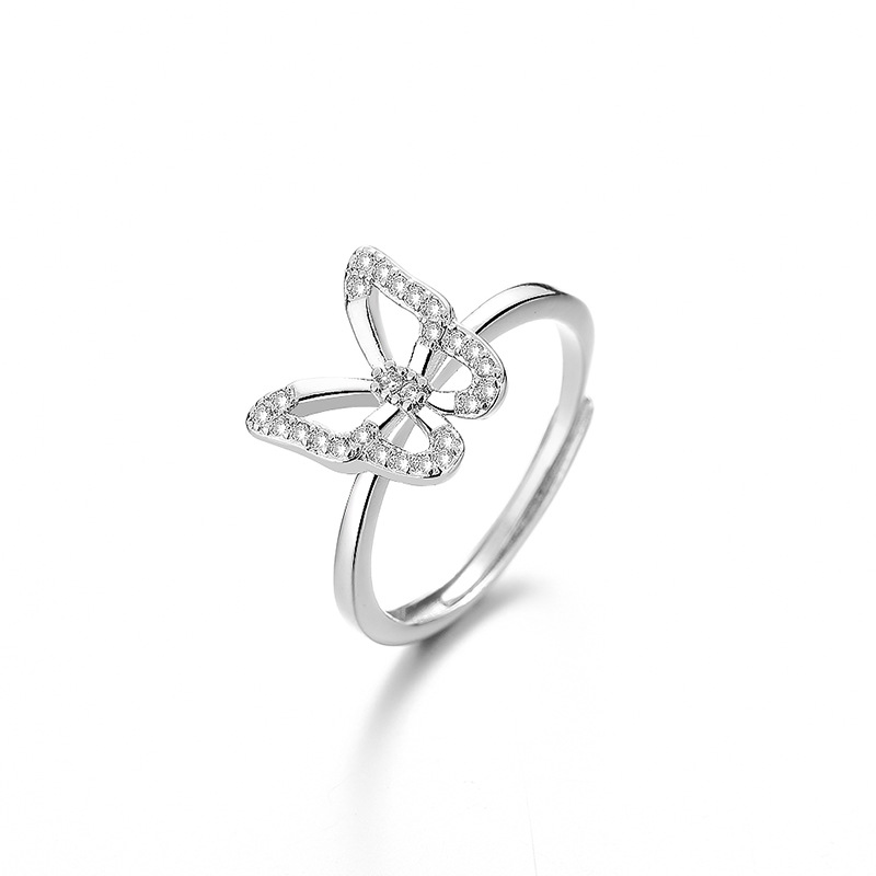 1:Flash Diamond Butterfly Ring (White Gold)