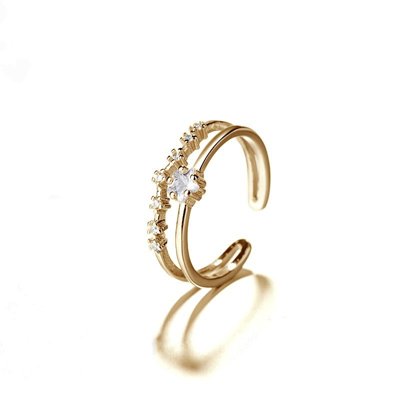 2:Double Star Ring (Gold)