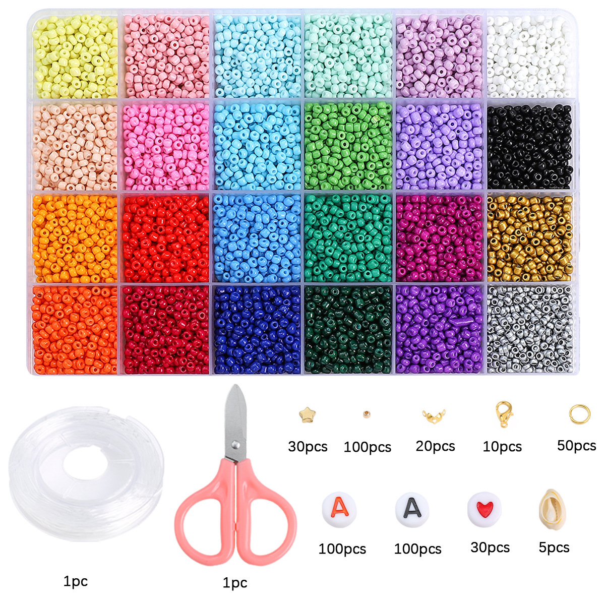 24 box bright color system about 12445pcs/ box 3mm