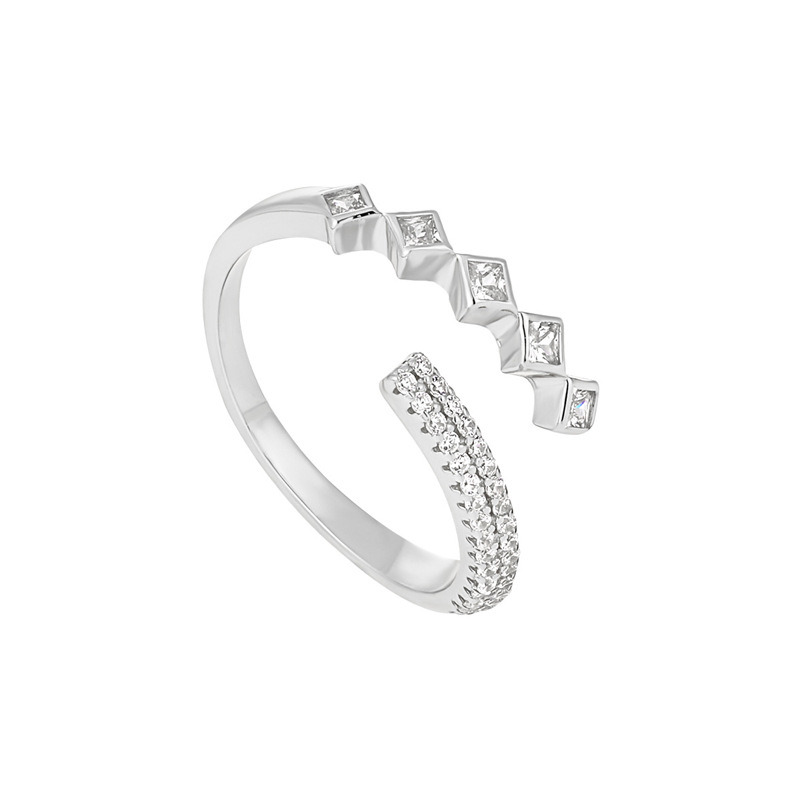 1:Diamond row diamond ring (White Gold)