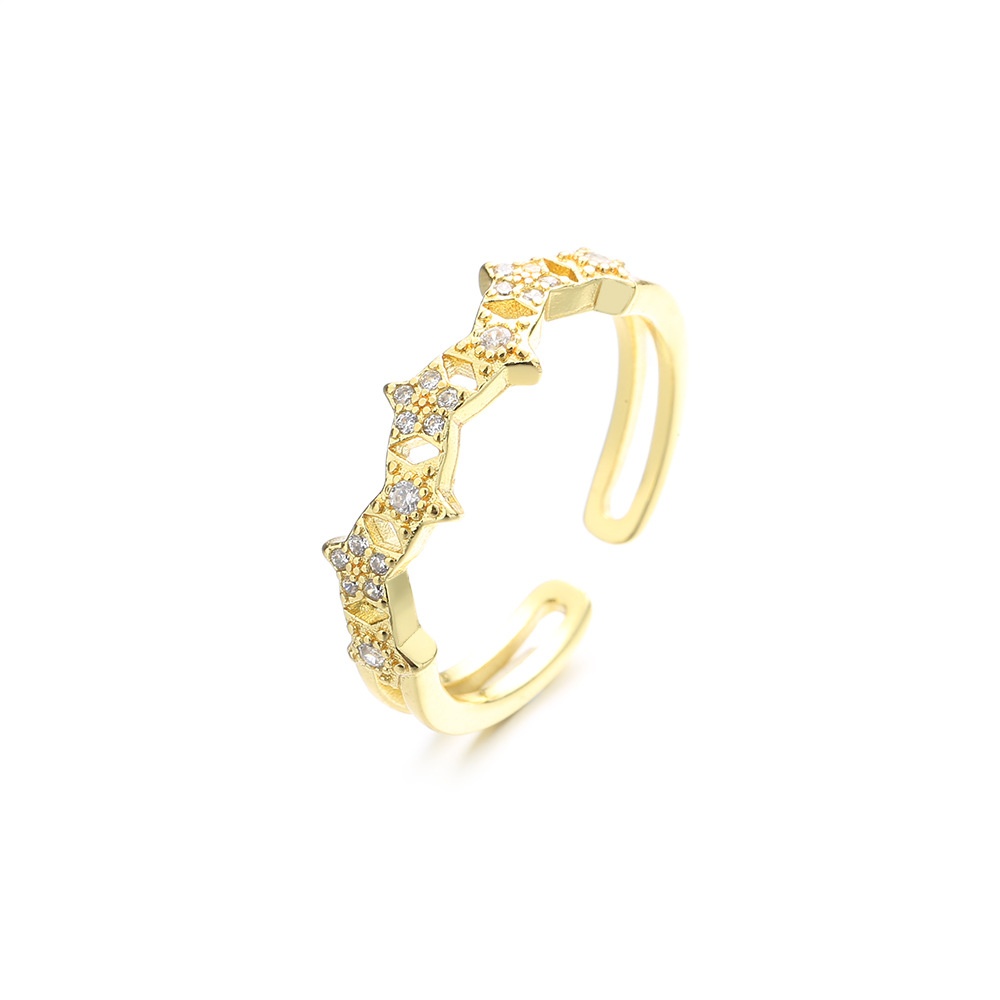 2:Diamond Star Ring (Gold)