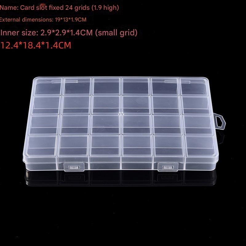 4:The card slot is fixed with 24 compartments (1.9 height) 19*13*1.9CM