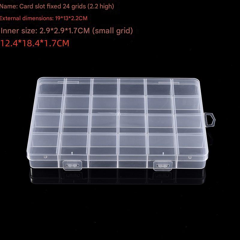 5:The card slot is fixed with 24 compartments (2.2 height) 19*13*2.2CM