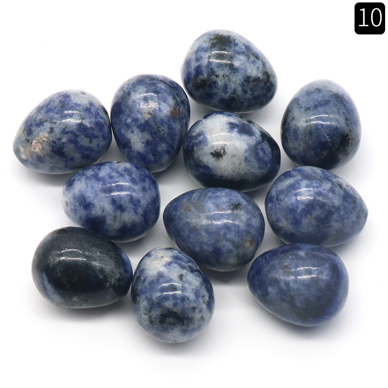 10:20mm blue dot jade egg (single)