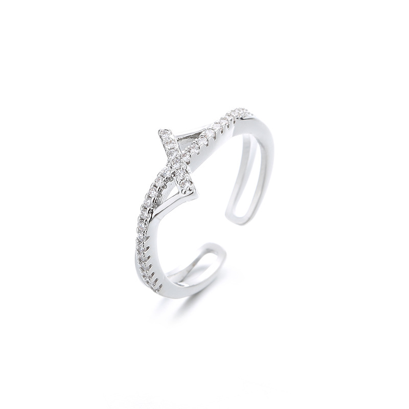 1:Interwoven Lightning Ring (White Gold)