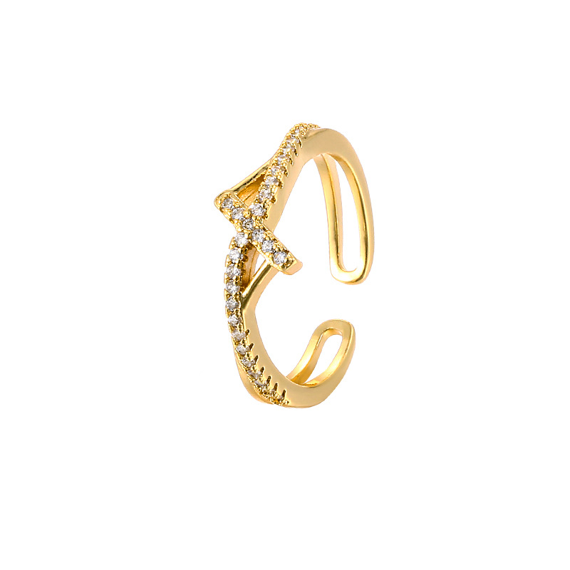 2:Interwoven Lightning Ring (Gold)