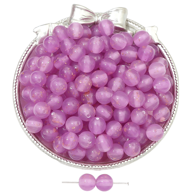 8:Purple 10mm 10 pcs/bag