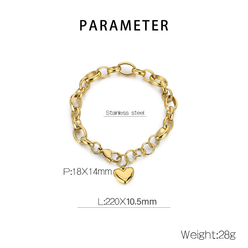 Gold Bracelet KB183393-Z