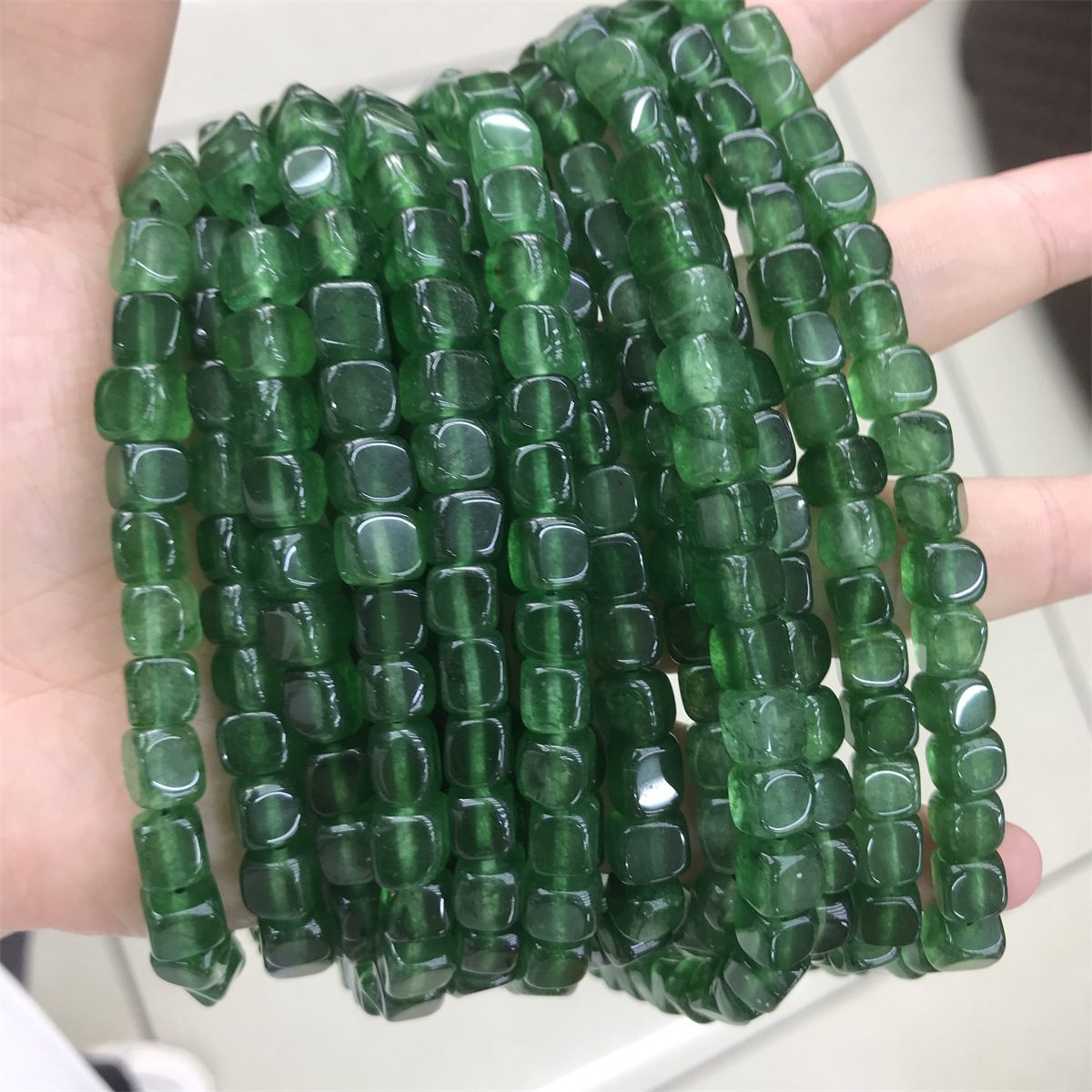 35:35-light color translucent green jade