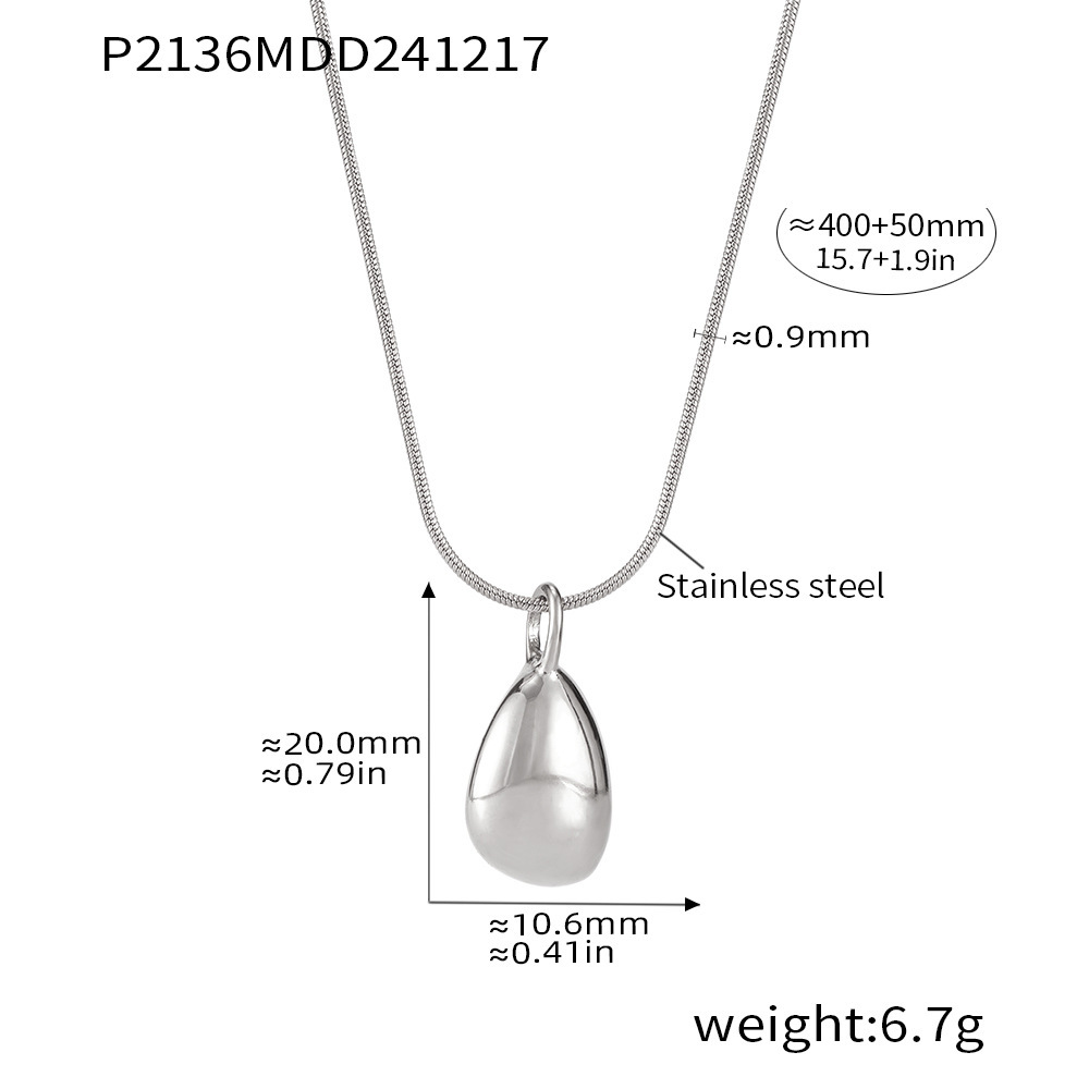 2:P2136-steel color necklace