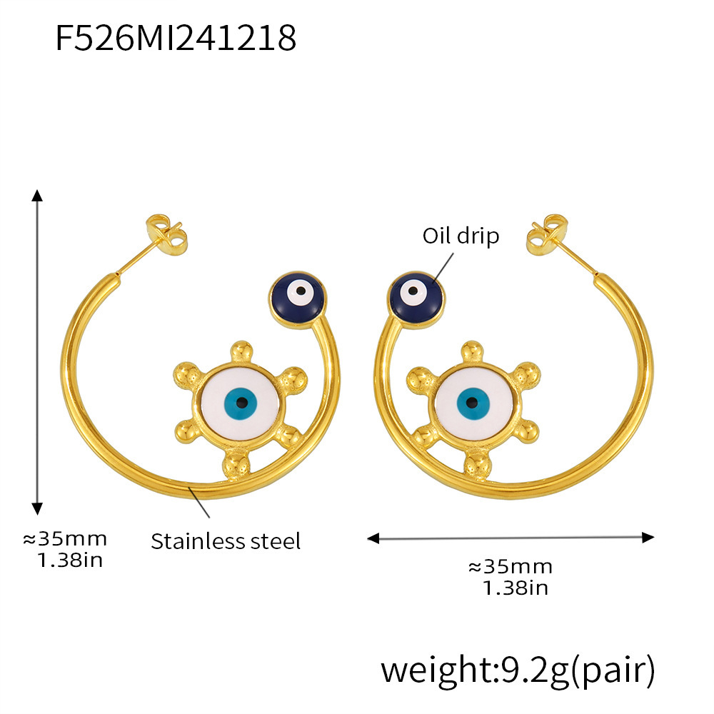 1:F526-gold earrings