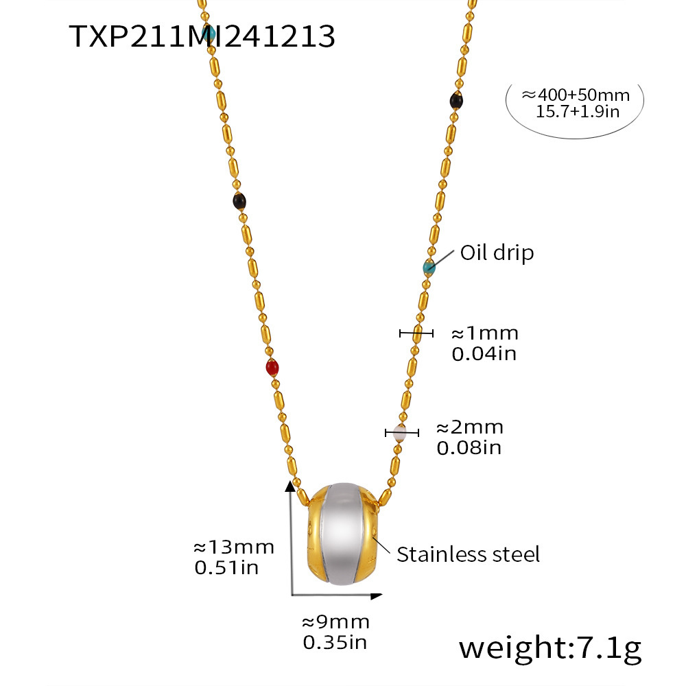 1:Txp211-gold single layer necklace