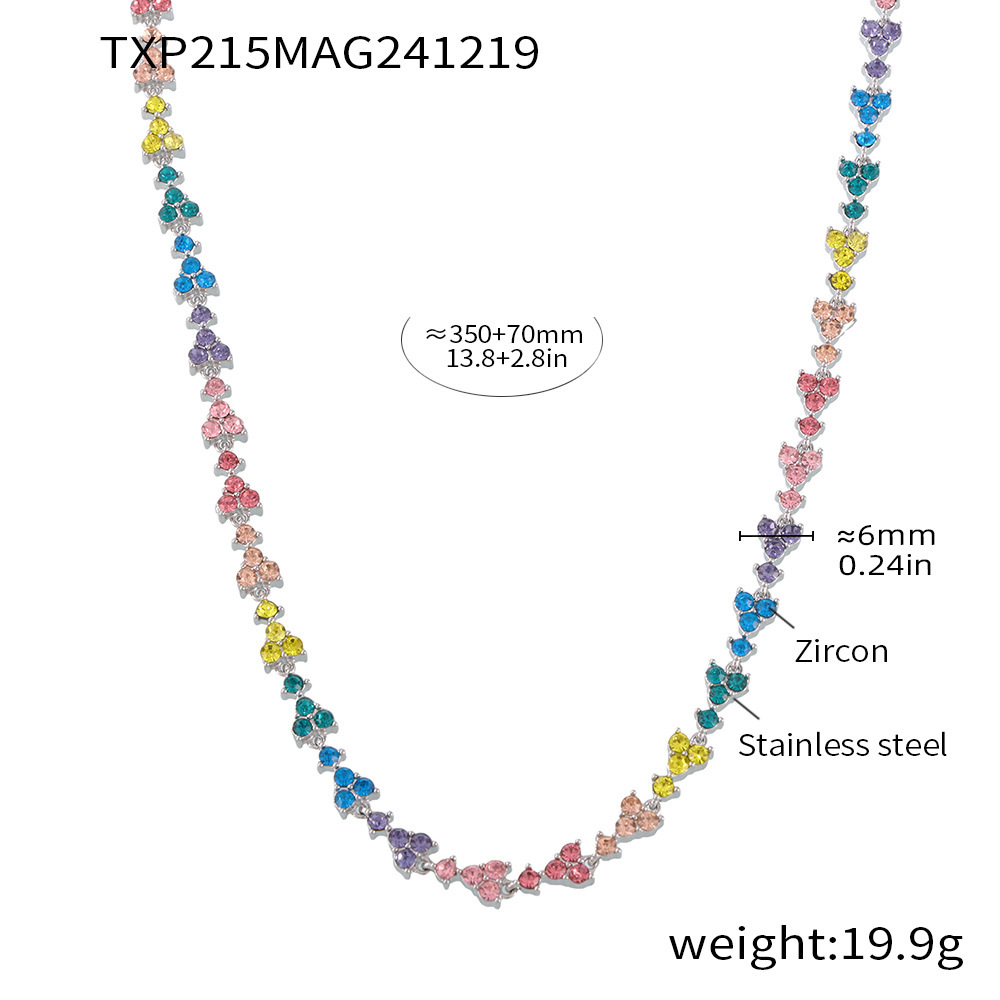 Steel color mixed color zircon