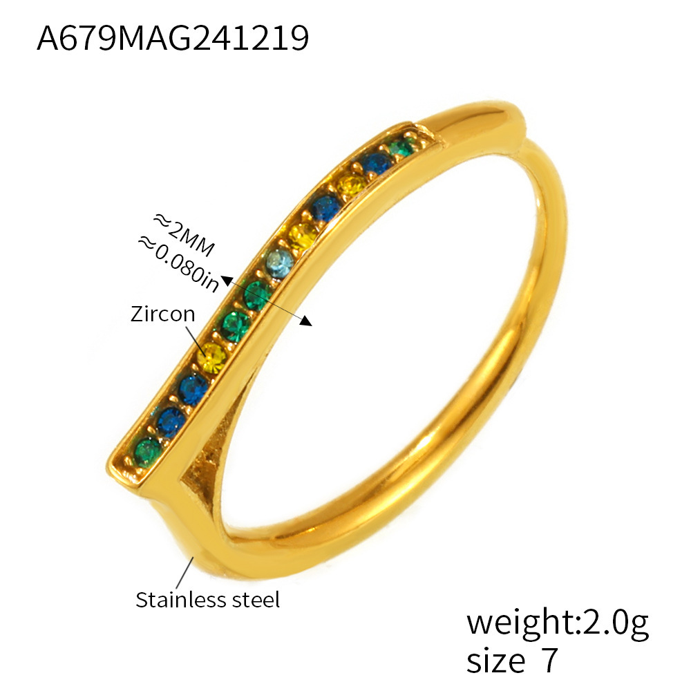 Gold mixed color zircon