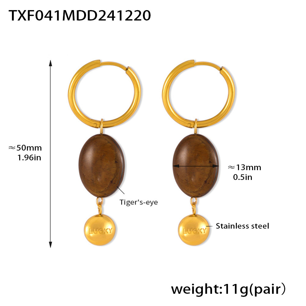 6:Txf041-gold earrings