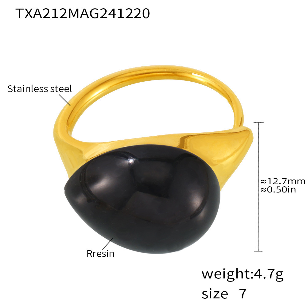 1:Txa212-black resin ring-no. 7