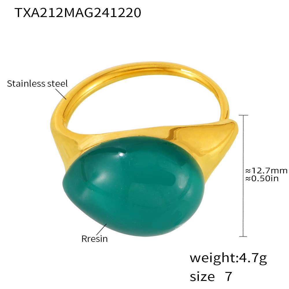 3:Txa212-green resin ring-no. 7