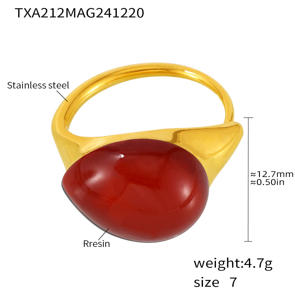 4:Txa212-red resin ring-no. 7