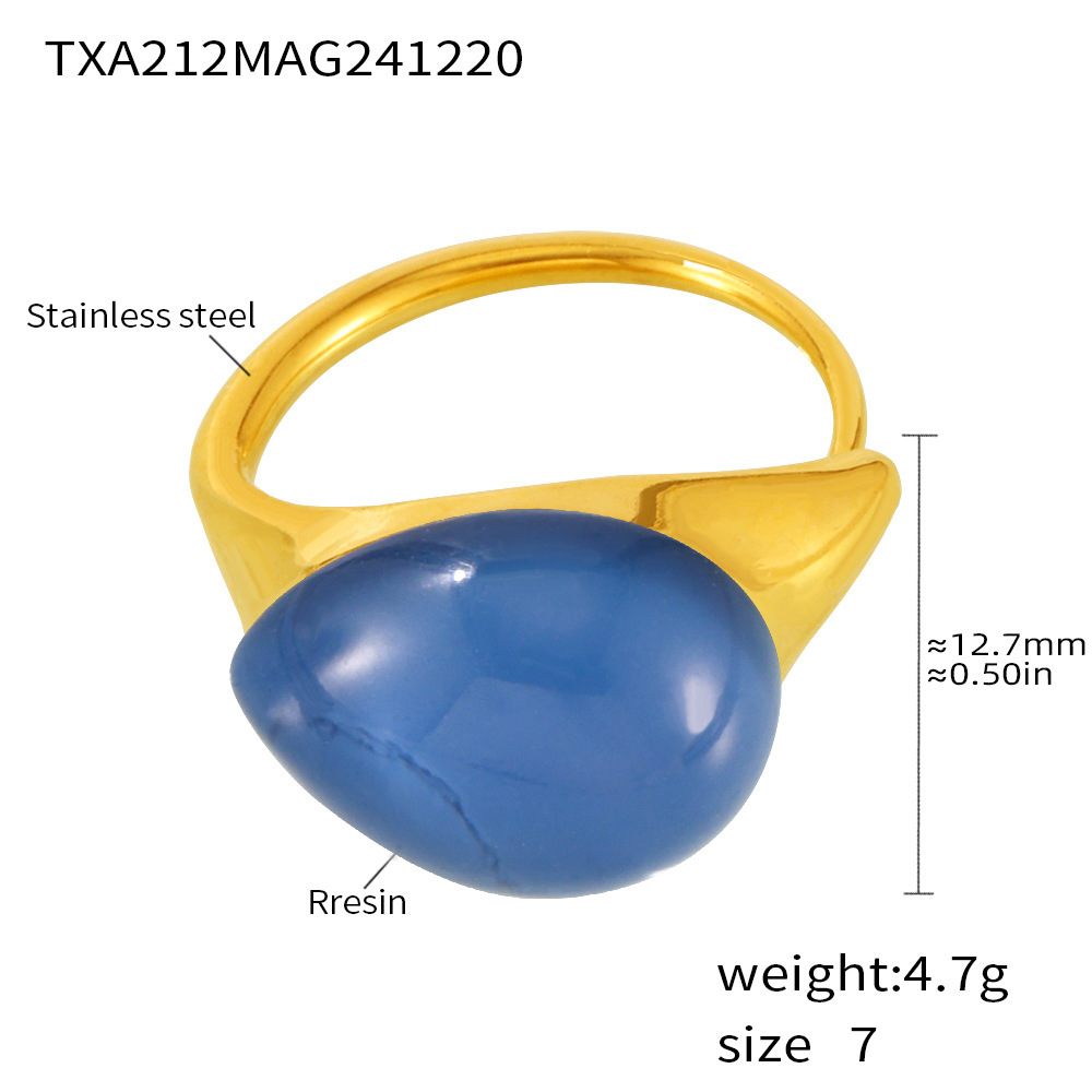 5:Txa212-blue resin ring-no. 7