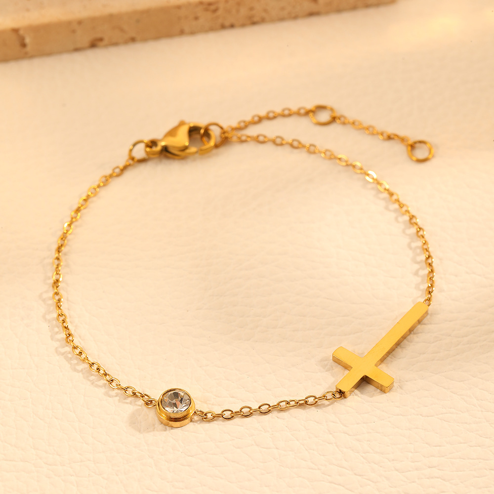 Gold bracelet I708