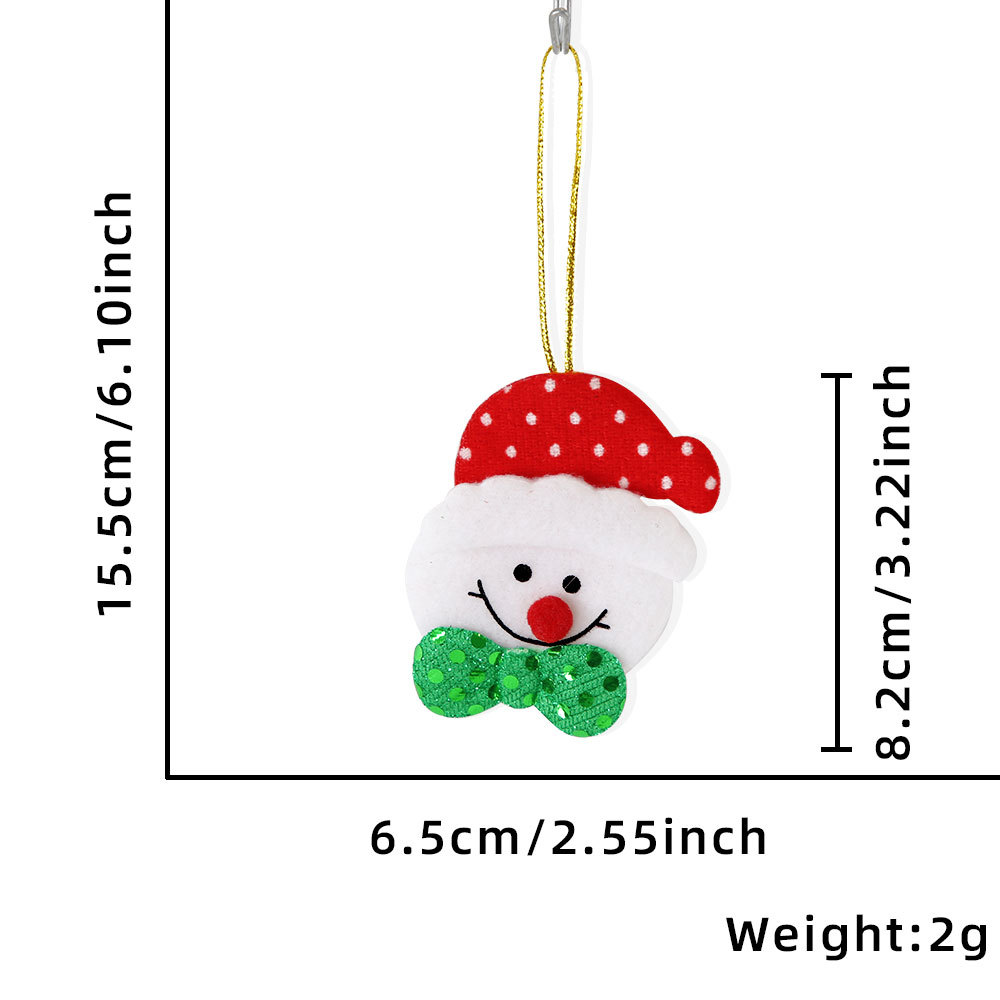 2:Bow Snowman Pendant