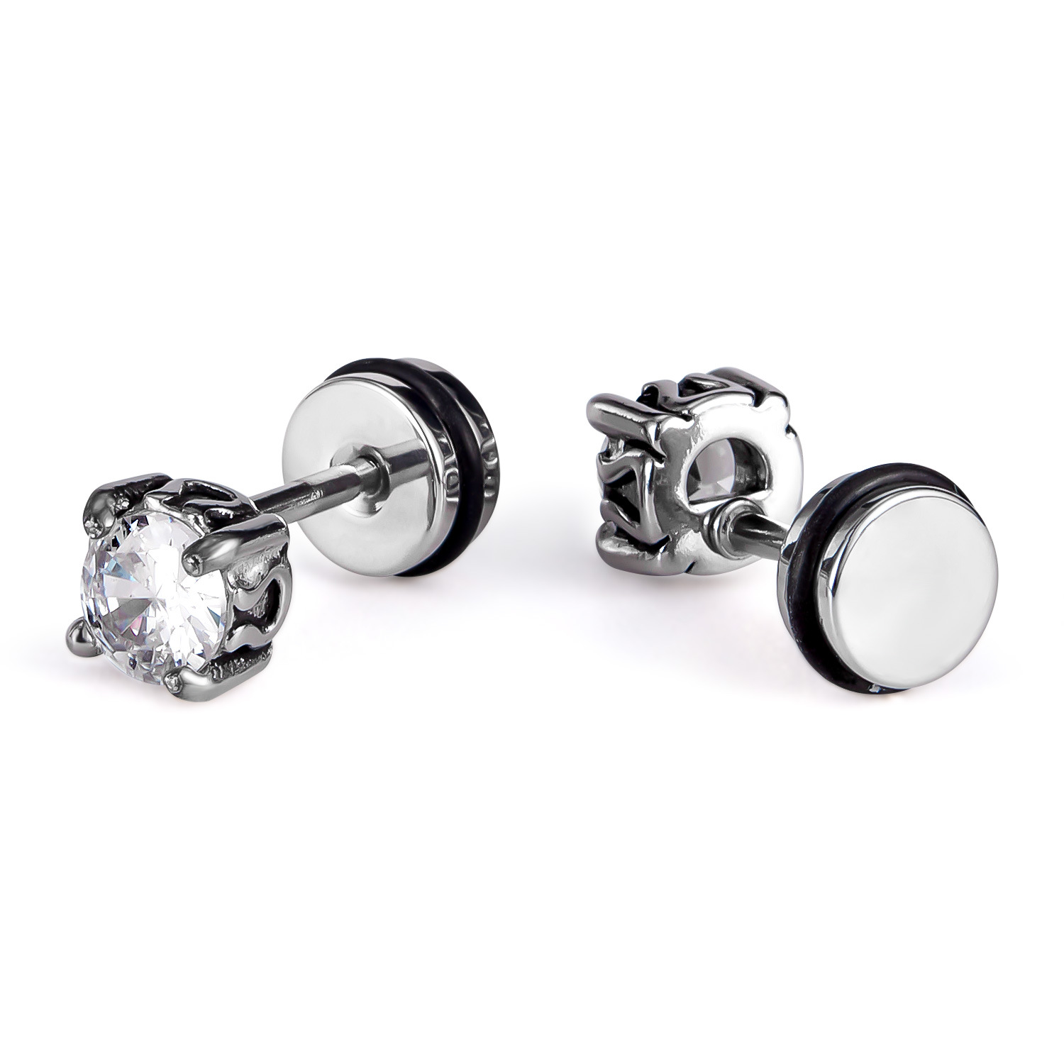 1:1013-white diamond earrings