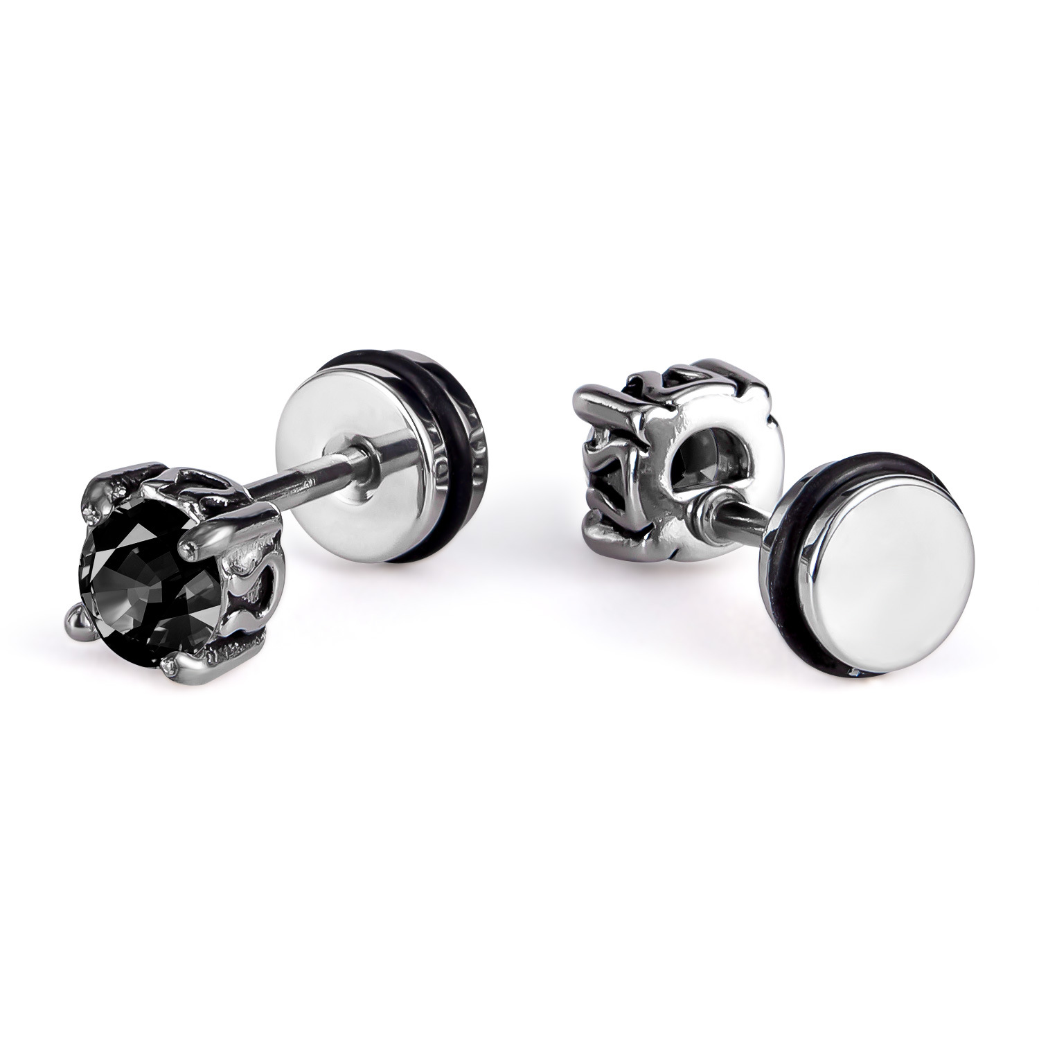 2:1013-black diamond earrings