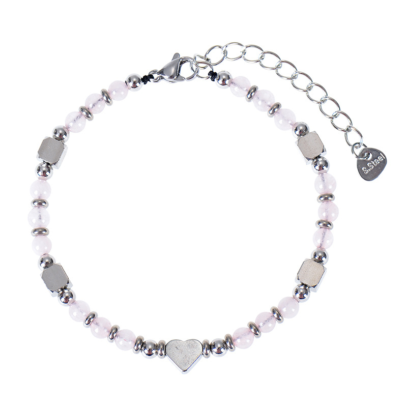 3:Pink crystal bracelet