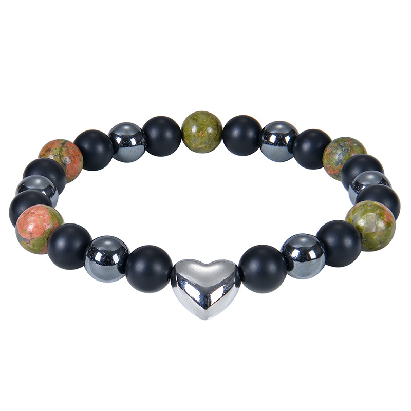 10:Flower green stone bracelet