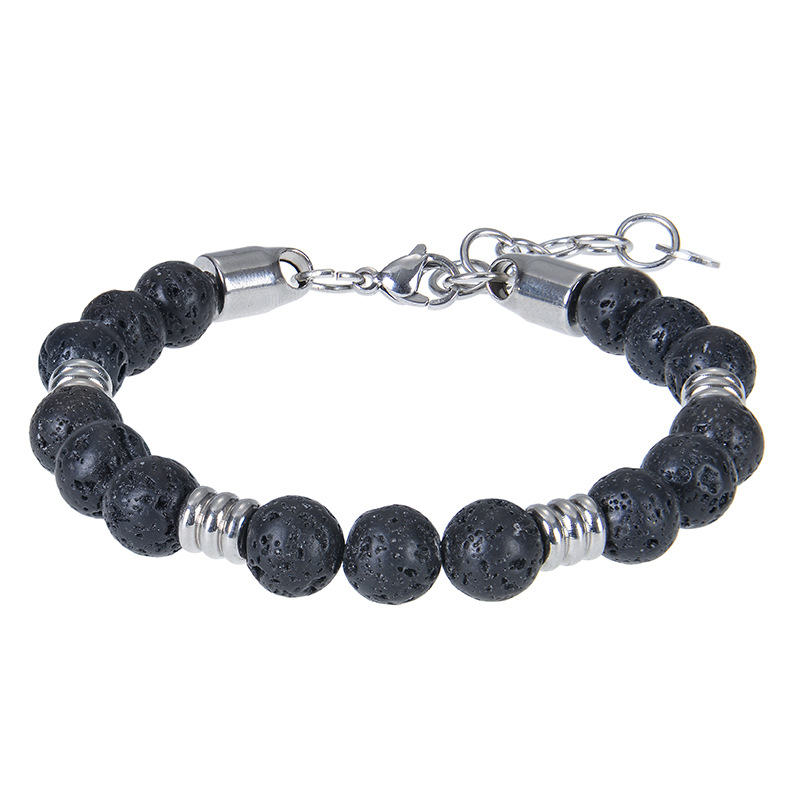 7:7 Volcanic stone bracelet