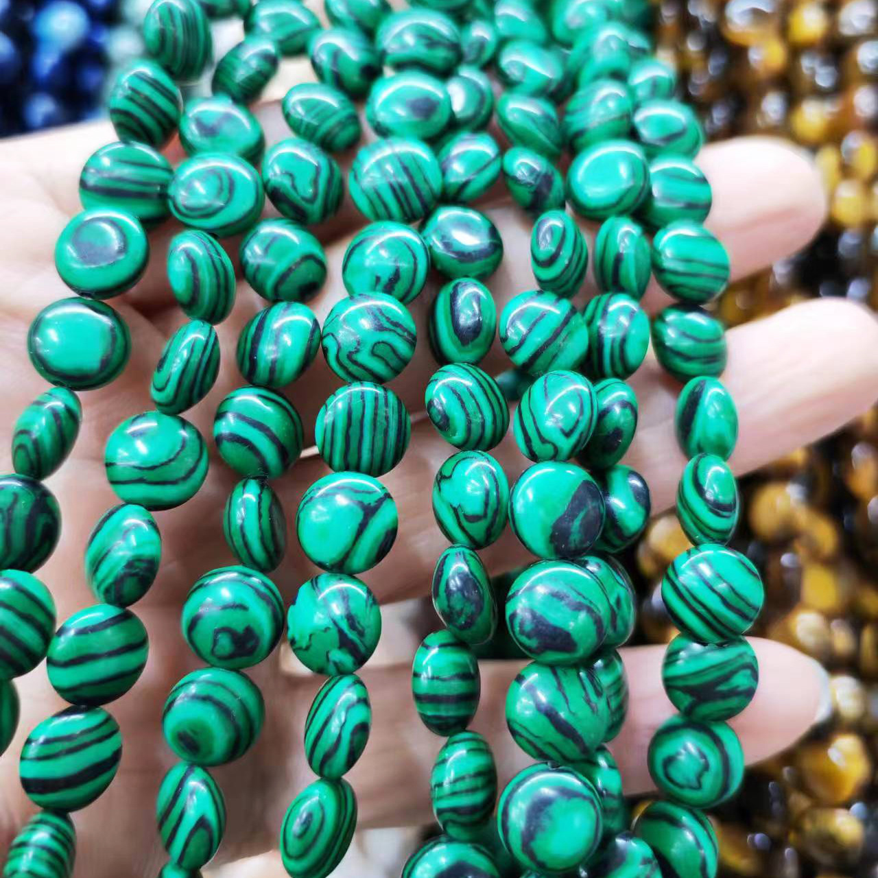 Optimized malachite 8mm/strand 45 pieces