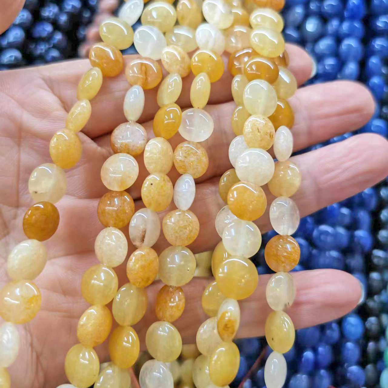 Yellow Jade 8mm/strand 45 pieces