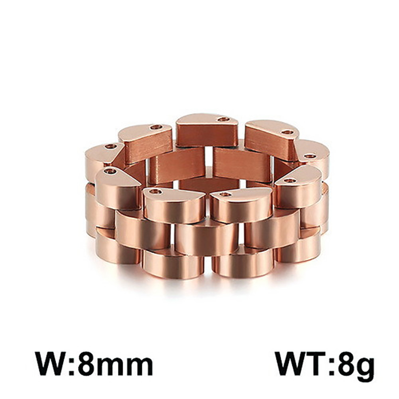 8mm rose gold kr89122-k US #6