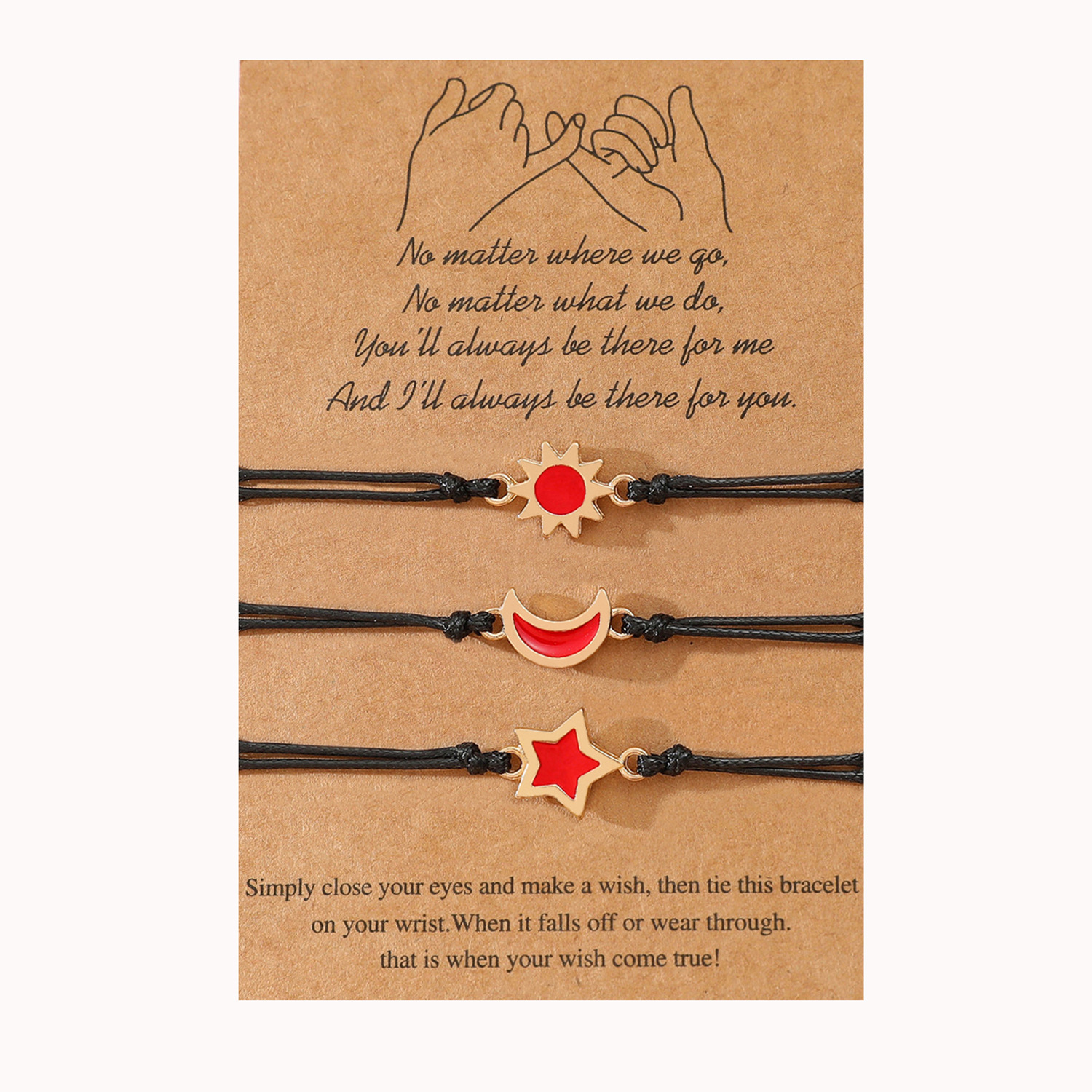 5:B00544 handle card red drip 3-piece set