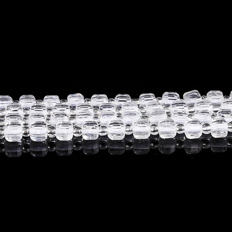 Natural white crystal 6-7mm/37pcs