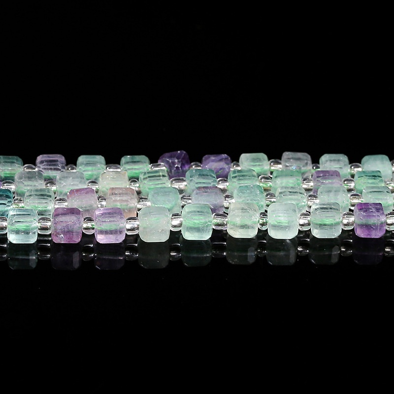 natural fluorite 6-7mm/37pcs