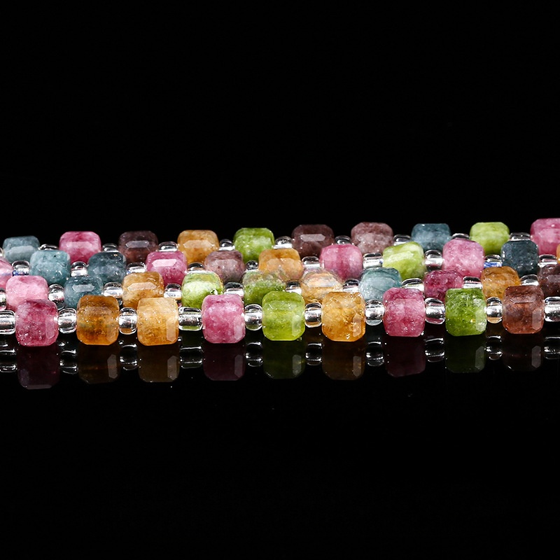 Optimized Tourmaline Chalcedony 6-7mm/37pcs