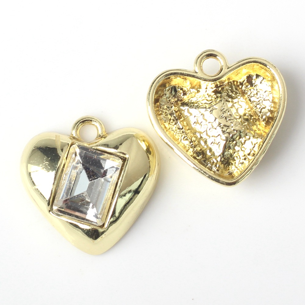 3:Transparent diamond with gold background