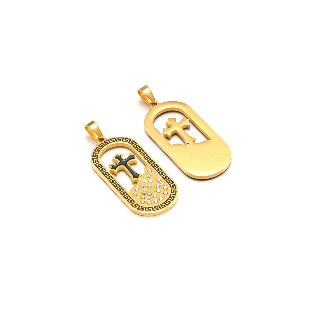 3:19*41 point diamond oil drop golden tarot card pendant clip 5*10mm melon seed buckle 03