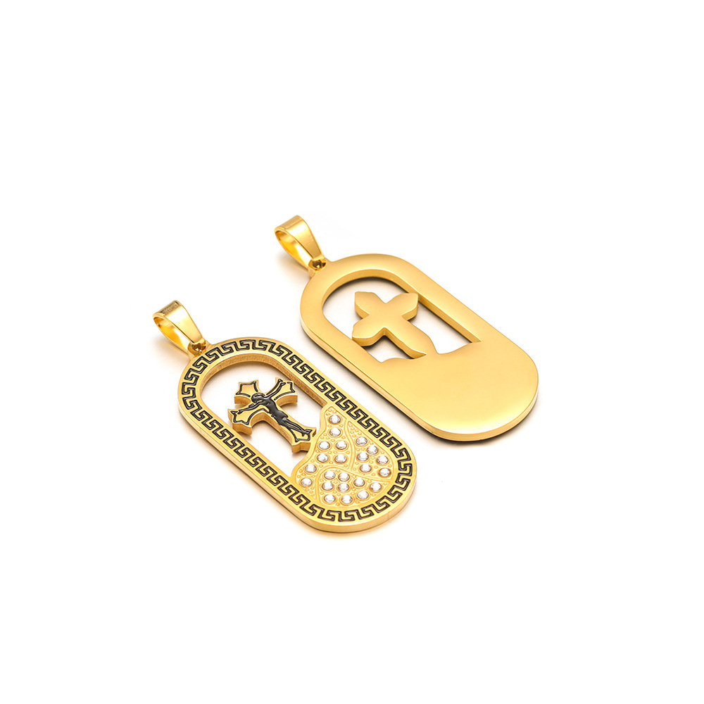 4:19*41 point diamond oil drop golden tarot card pendant clip 5*10mm melon seed buckle 04