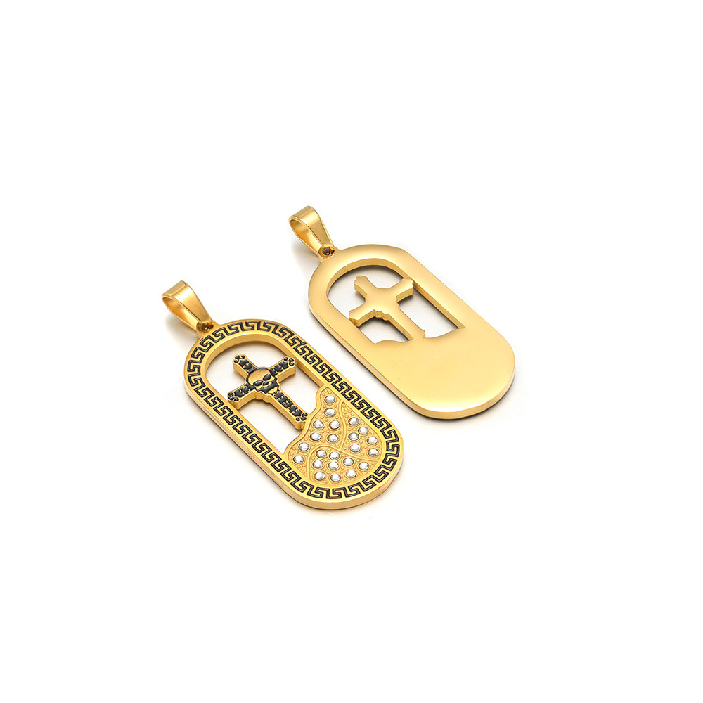 5:19*41 point diamond oil drop golden tarot card pendant clip 5*10mm melon seed buckle 05