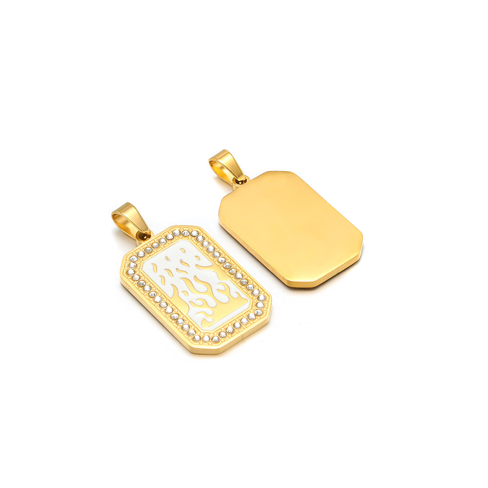 13:19*32 point diamond oil drop golden tarot card pendant clip 5*10mm melon seed buckle 13