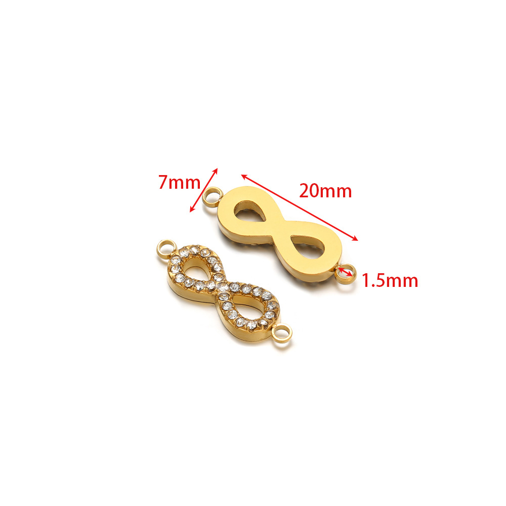 9:7*20mm point drill with 1.5mm hole in 8 characters, gold