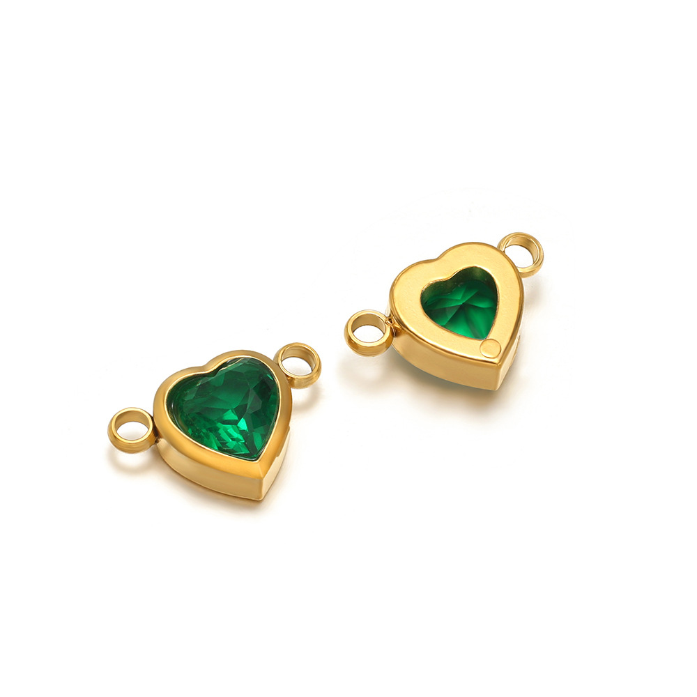 Gold double hole green