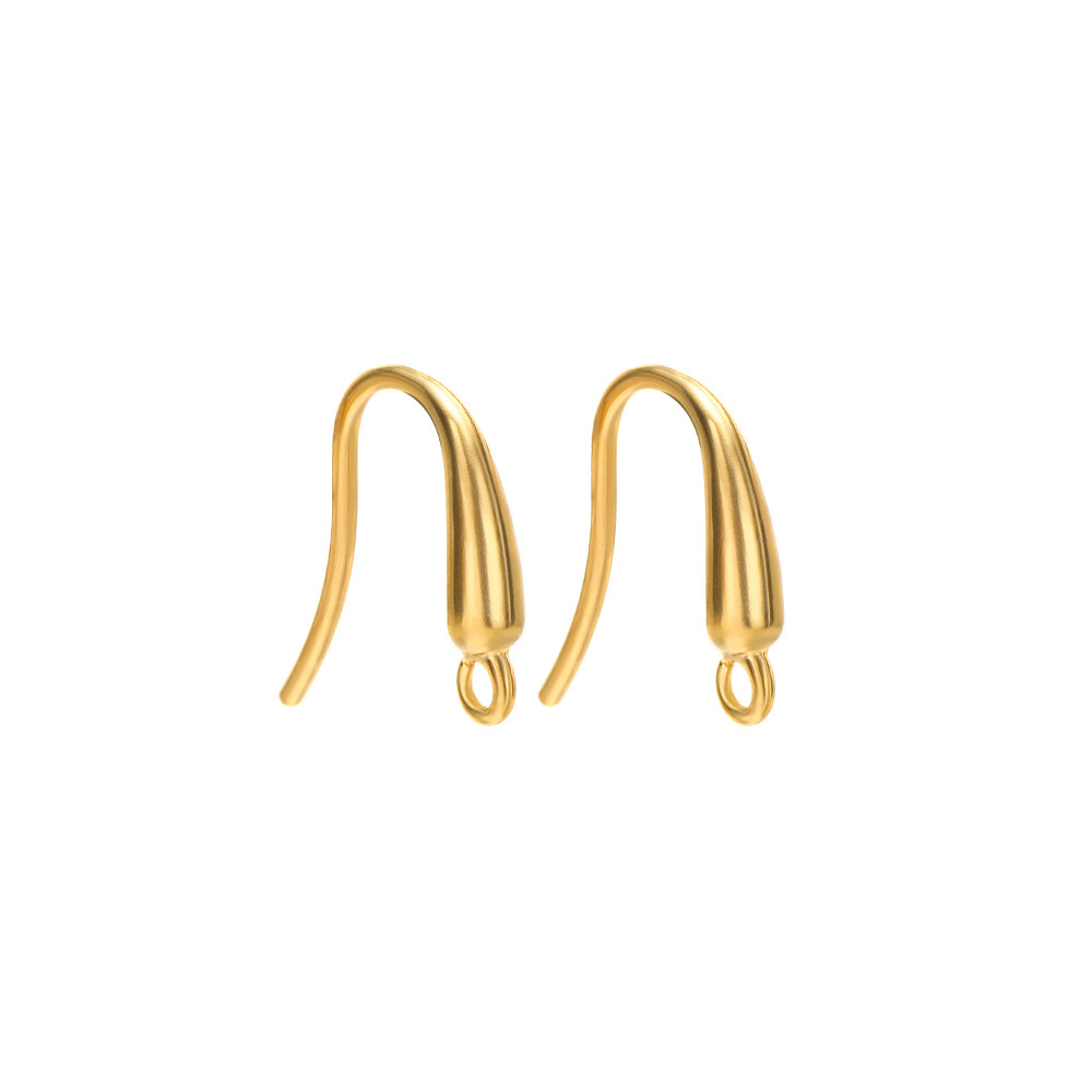 11.5*14mm glossy ear hook with 1.5mm hole, gold