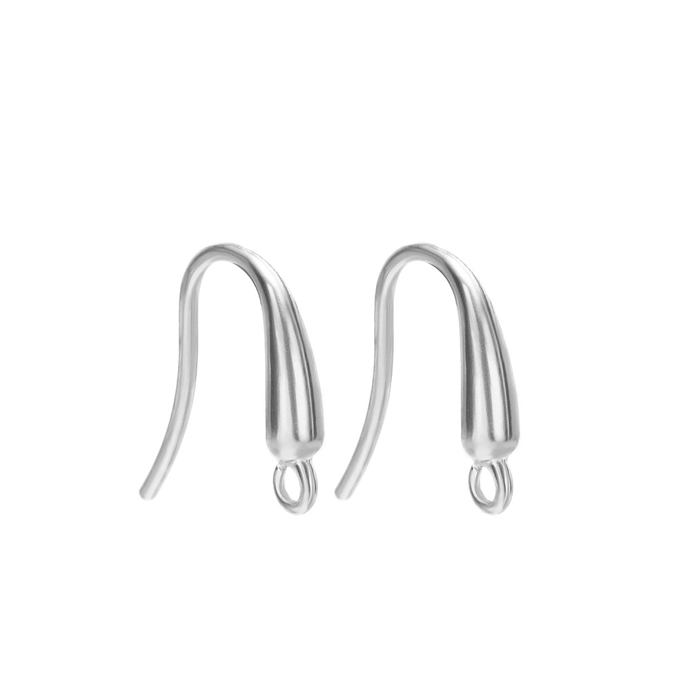 11.5*14mm glossy ear hook with 1.5mm hole in steel