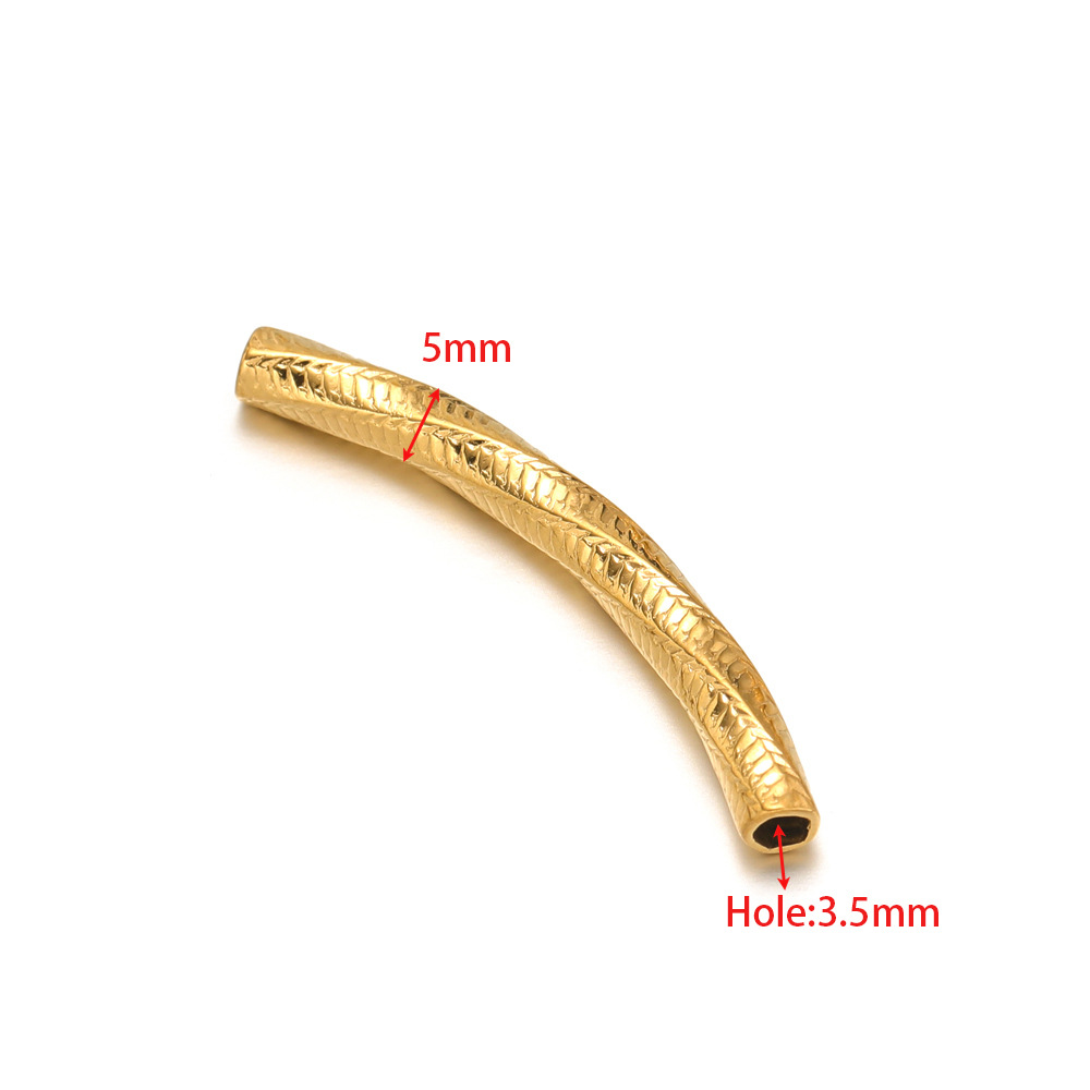 5mm golden elbow 32mm long 3.5mm hole cutting spir